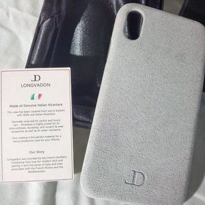 Longvadon Genuine Italian Alcantara iPhone XR Case